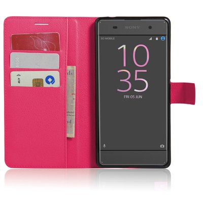 CaseUp Sony Xperia XA Cüzdanlı Suni Deri Kılıf Pembe