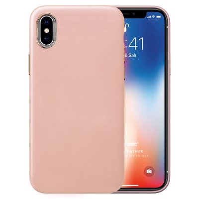 Microsonic Apple iPhone XS Max Kılıf Luxury Leather Rose Gold