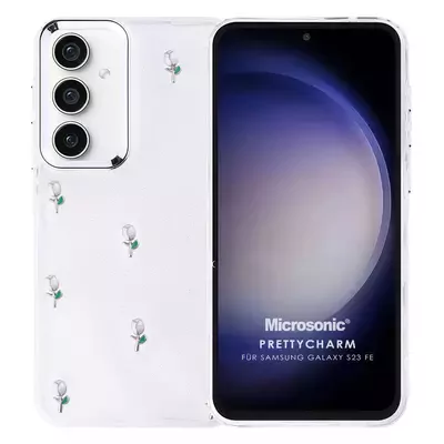 Microsonic Samsung Galaxy S23 FE Kılıf PrettyCharm Tulip