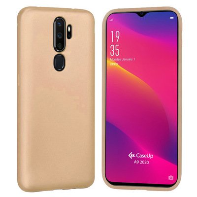 CaseUp Oppo A9 2020 Kılıf Matte Surface Gold