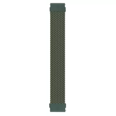 Microsonic Amazfit Balance Kordon, (Small Size, 135mm) Braided Solo Loop Band Koyu Yeşil