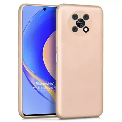 Microsonic Huawei Nova Y90 Kılıf Matte Silicone Gold