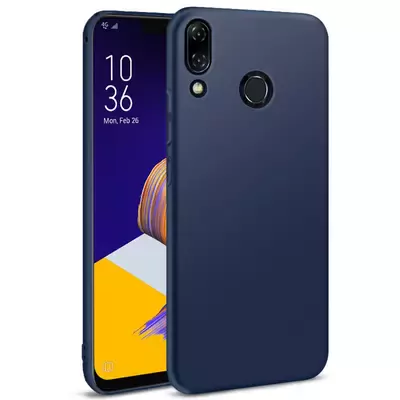 Microsonic Matte Silicone Asus Zenfone 5 (6.2'') ZE620KL Kılıf Lacivert