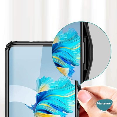 Microsonic Xiaomi Mi 10T Pro Kılıf Frosted Frame Kırmızı