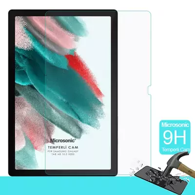 Microsonic Samsung Galaxy Tab A8 X200 Tempered Glass Cam Ekran Koruyucu