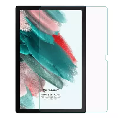 Microsonic Samsung Galaxy Tab A8 X200 Tempered Glass Cam Ekran Koruyucu