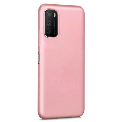 Microsonic Xiaomi Poco M3 Kılıf Matte Silicone Rose Gold