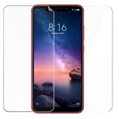 Microsonic Xiaomi Redmi Note 6 Pro Kavisli Ekran Koruyucu Film Seti - Ön ve Arka