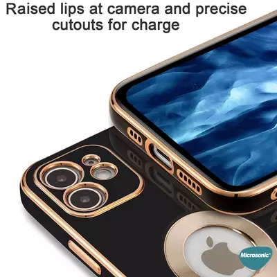 Microsonic Apple iPhone 14 Pro Kılıf Flash Stamp Koyu Mor