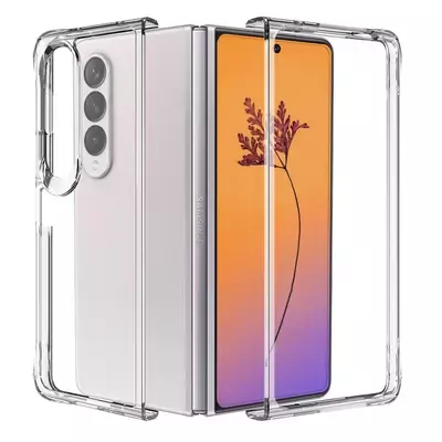 Microsonic Samsung Galaxy Z Fold 4 Kılıf Non Yellowing Crystal Clear Sararma Önleyici Kristal Şeffaf