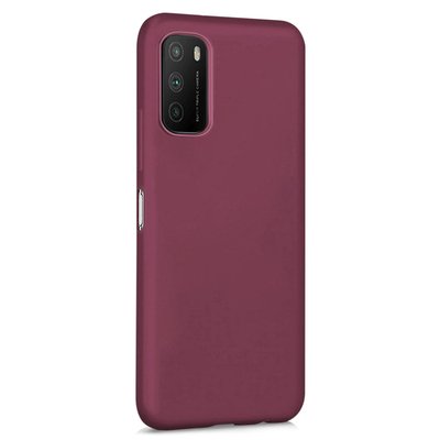 Microsonic Xiaomi Poco M3 Kılıf Matte Silicone Mor