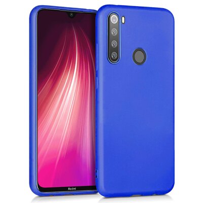 Microsonic Xiaomi Redmi Note 8 Kılıf Matte Silicone Mavi