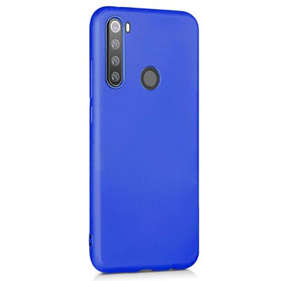 Microsonic Xiaomi Redmi Note 8 Kılıf Matte Silicone Mavi