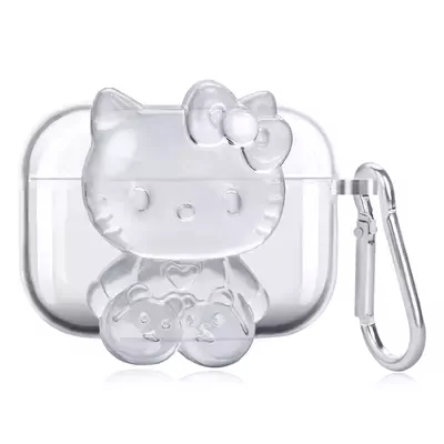 Microsonic AirPods Pro Kılıf Cartoon Figürlü Silikon Crtn-Fgr-Hl-Kty-Clr