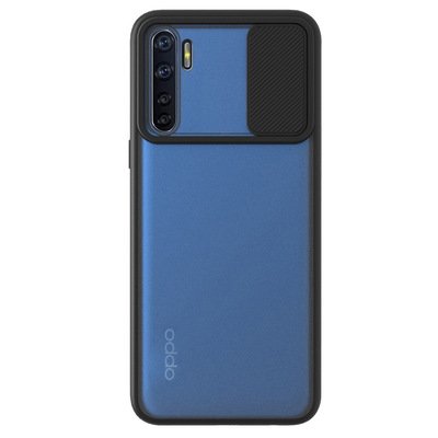 Microsonic Oppo Reno 3 Kılıf Slide Camera Lens Protection Siyah