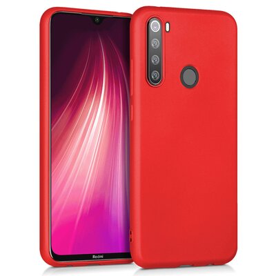 Microsonic Xiaomi Redmi Note 8 Kılıf Matte Silicone Kırmızı