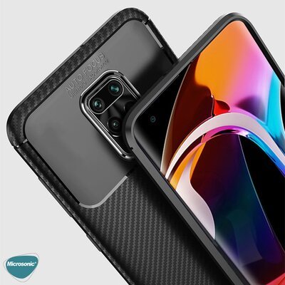 Microsonic Xiaomi Redmi Note 9 Pro Max Kılıf Legion Series Kahverengi