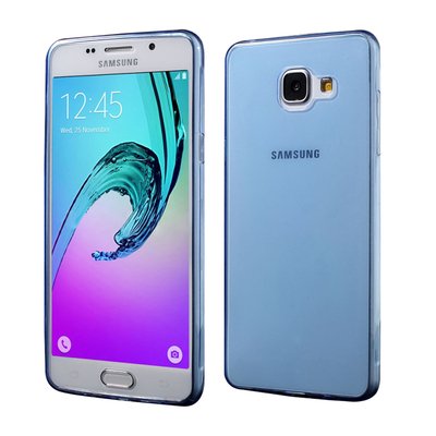 CaseUp Samsung Galaxy A5 2016 Kılıf Transparent Soft Mavi