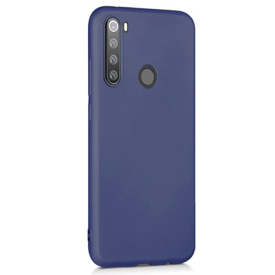 Microsonic Xiaomi Redmi Note 8 Kılıf Matte Silicone Lacivert