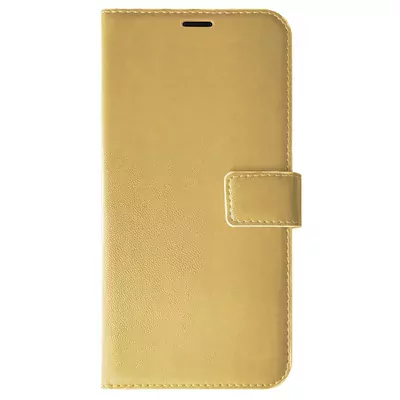 Microsonic Apple iPhone 16e Kılıf Delux Leather Wallet Gold