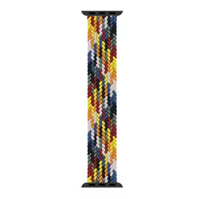 Microsonic Apple Watch Ultra 2 Kordon, (Medium Size, 147mm) Braided Solo Loop Band Multi Color