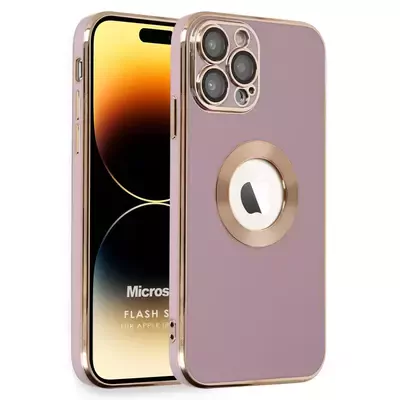 Microsonic Apple iPhone 14 Pro Max Kılıf Flash Stamp Pembe