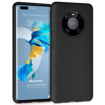 Microsonic Huawei Mate 40 Pro Kılıf Matte Silicone Siyah