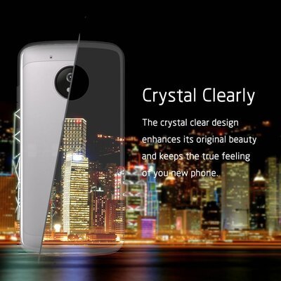 Microsonic Motorola Moto G5 Kılıf Transparent Soft Beyaz