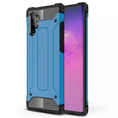 Microsonic Samsung Galaxy Note 10 Plus Kılıf Rugged Armor Mavi