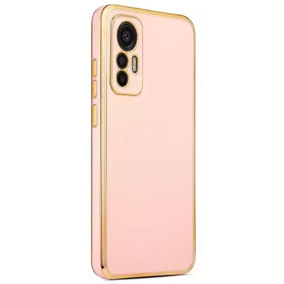 Microsonic Xiaomi Mi 12 Lite Kılıf Olive Plated Pembe