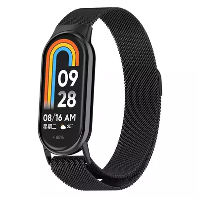 Microsonic Xiaomi Mi Band 9 Milanese Loop Kordon Siyah