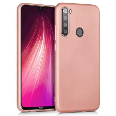 Microsonic Xiaomi Redmi Note 8 Kılıf Matte Silicone Rose Gold