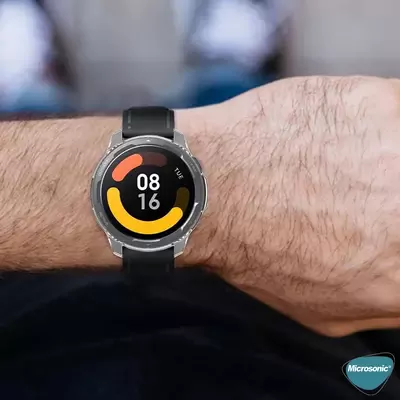 Microsonic Xiaomi Watch S1 Active Kılıf 360 Full Round Soft Silicone Şeffaf