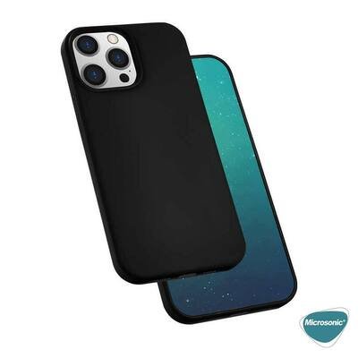 Microsonic Apple iPhone 13 Pro Max Kılıf Groovy Soft Koyu Yeşil