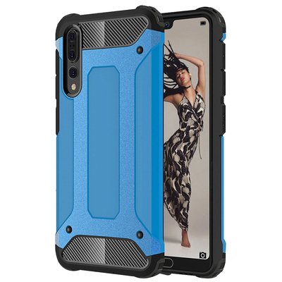 Microsonic Huawei P20 Pro Kılıf Rugged Armor Mavi