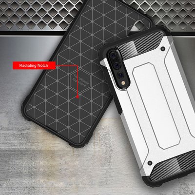 Microsonic Huawei P20 Pro Kılıf Rugged Armor Mavi