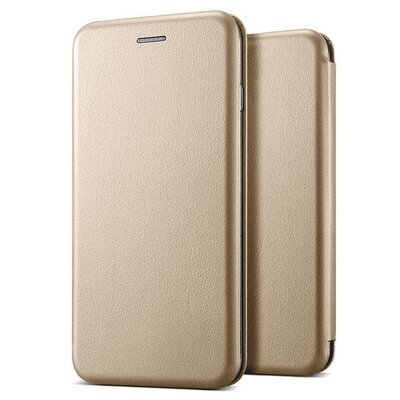 Microsonic Samsung Galaxy S20 Plus Kılıf Slim Leather Design Flip Cover Gold