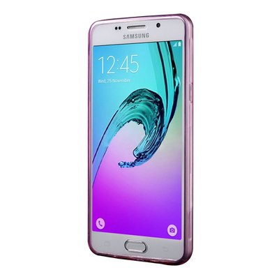 CaseUp Samsung Galaxy A7 2016 Kılıf Transparent Soft Pembe