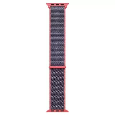 Microsonic Apple Watch Ultra Hasırlı Kordon Woven Sport Loop Koyu Pembe