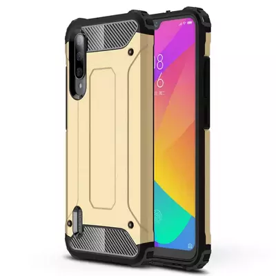 Microsonic Xiaomi Mi A3 Kılıf Rugged Armor Gold