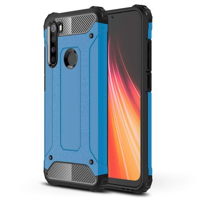 Microsonic Xiaomi Redmi Note 8 Kılıf Rugged Armor Mavi