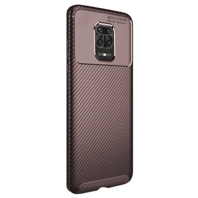 Microsonic Xiaomi Redmi Note 9S Kılıf Legion Series Kahverengi