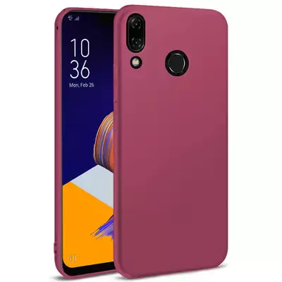 Microsonic Matte Silicone Asus Zenfone 5 (6.2'') ZE620KL Kılıf Mor