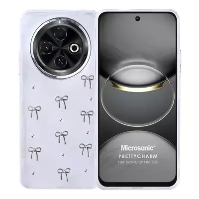 Microsonic TECNO Spark 30C 4G Kılıf PrettyCharm Bow