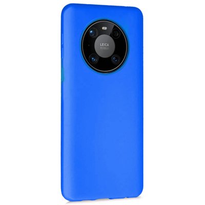 Microsonic Huawei Mate 40 Pro Kılıf Matte Silicone Mavi