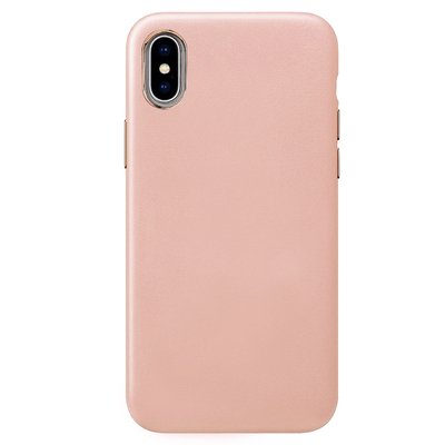 Microsonic Apple iPhone X Kılıf Luxury Leather Rose Gold