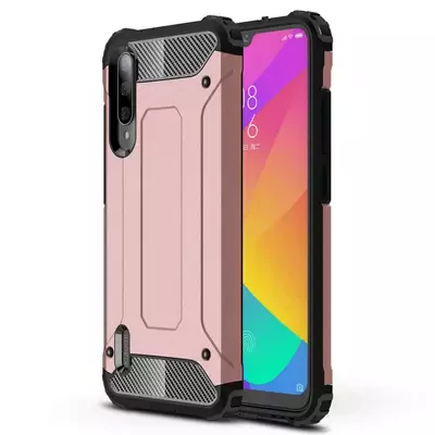 Microsonic Xiaomi Mi A3 Kılıf Rugged Armor Rose Gold