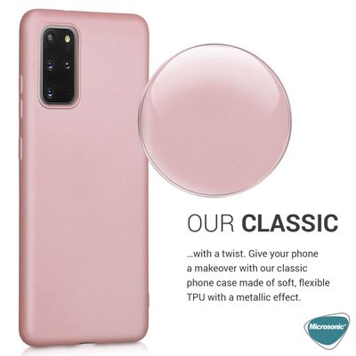 Microsonic Samsung Galaxy S20 Plus Kılıf Matte Silicone Kılıf Kırmızı