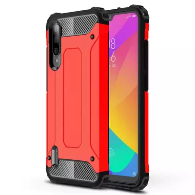 Microsonic Xiaomi Mi A3 Kılıf Rugged Armor Kırmızı