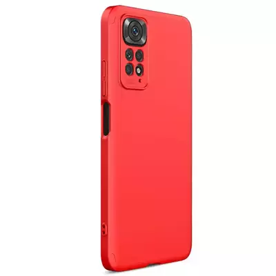 Microsonic Xiaomi Redmi Note 11 Pro 5G Kılıf Double Dip 360 Protective AYS Kırmızı